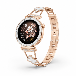 black AMOLED fitness smart watch front view